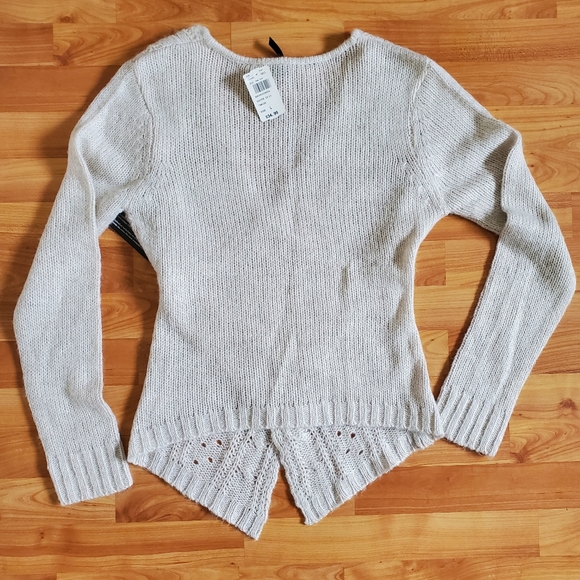 Razzle Dazzle Criss Cross Cream Colour Sweater NWT - Picture 2 of 7